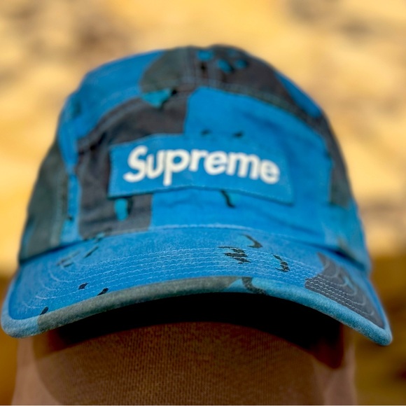 Supreme Overdyed Camo Camp Cap - Picture 1 of 6